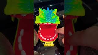 Amazing Crazy Dinosaur eith avocado #youtubeshorts #shortsvideo #asmr #satisfying #viral  #shorts