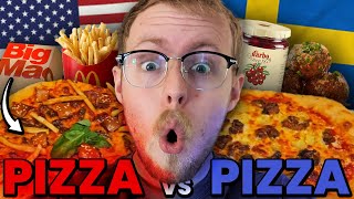 Making American Big Mac Pizza Vs Swedish Meatball Pizza! 🇺🇸🇸🇪