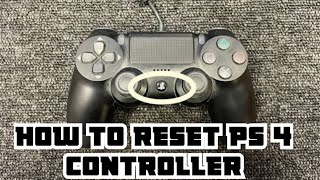 How to reset Ps4 controller