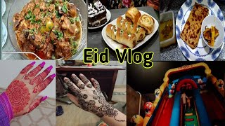 Eid ul Fitr Vlog 2022 | Chand raat ko Mehndi Lagwai | First day Ammi ke Gher ge