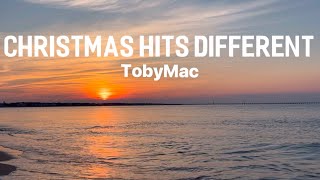 Christmas Hits Different • TobyMac • Tasha Layton • with lyrics, sunset and ocean background