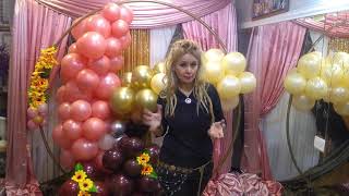 ARREGLO EN GLOBOS ORGANICO BALLOONS Y TELAS PROFESORA GRACIELA NOEMI SANABRIA INSTITUTO 707