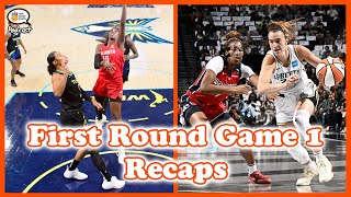 WNBA Playoffs First Round Game 1 Recap | Liberty beat Mystics | Wings stun Dream | Courtside Podcast