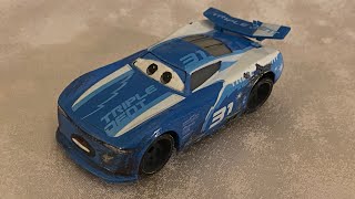 Disney Pixar Cars Custom Review: Race Damaged Cam Spinner (Next Gen Triple Dent Racer #31)