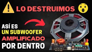 Así es un subwoofer amplificado por dentro ¡Lo destruimos!