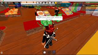 (0:23)Take 5 orders speedrun(Advacned Cashier)| Roblox work at a pizza place