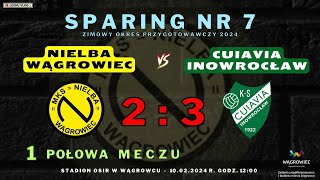 Nielba Wągrowiec vs. Cuiavia Inowrocław (sparing - 1 połowa meczu) 10.02.2024r.