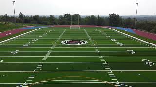 Holy Cross sport field aerial video 2021 07 15