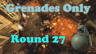 Black Ops 2 Zombies - Town | Grenades Only | Round 27