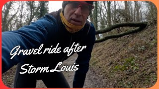 Gravel ride after Storm Louis