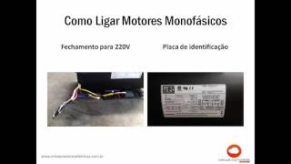 Como ligar motor elétrico monofásico