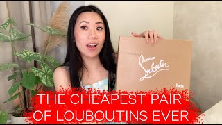 CHEAPEST CHRISTIAN LOUBOUTIN UNBOXING | HOW TO CARE FOR YOUR DESIGNER HEELS | WORST DECISION EVER???