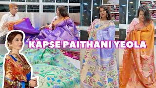 Neeta Ambani's Choice for PURE HANDLOOM Paithani! KAPSE PAITHANI, Sarees from 500 Rs to 2L