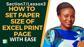 👉HOW TO SET PAPER SIZE OF EXCEL PRINT PAGE WITH EASE