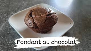 Recette Fondant au Chocolat coeur coulant Facile et Rapide