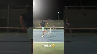 Out here TrolLin 😆 #instincts #tennis #magictouch #softhands