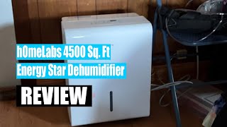 Review hOmeLabs 4500 Sq. Ft Energy Star Dehumidifier 2024