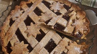 CROSTATA ALLE NOCCIOLE CON MARMELLATA DI LAMPONI