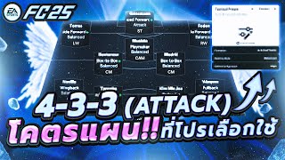 แจกแผน4-3-3 ATTACK ✅ แผนบุกโหดช่วงต้นภาคที่โปรเพลเยอร์เลือกใช้ 🔥- EA FC 25 ULTIMATE TEAM