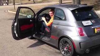 Fiat 500 abarth revving