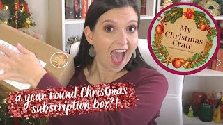 My Christmas Crate! Unboxing a Christmas Subscription Box! January 2020