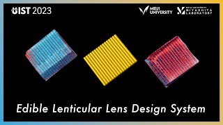 Edible Lenticular Lens Design System【UIST 2023】