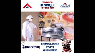 FORNO LASTRO ELÉTRICO PORTA GUILHOTINA FLG450 FLG800 E FLG950 D PG G2 GASTROMAC