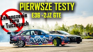 PIERWSZE TESTY BMW E36 2JZ-GTE 600HP!! - * zakończenie Toru w Tuczępach *