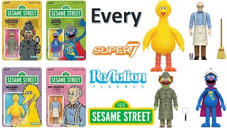 Every Super7 ReAction Sesame Street Action Figure 3.75" Comparison List