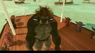 Gorilla Dance at Scurry Waters in Sansar  Feat. #Bassio #LadyDeRojo #gorilla  #retrometallic