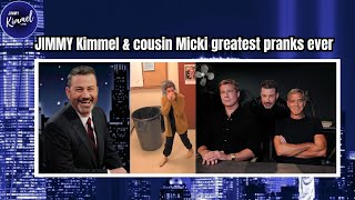 JIMMY Kimmel & Cousin Micki, George Clooney, Brad Pitt | greatest pranks ever | Funy video