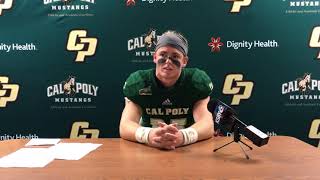 Broc Mortenson Post Game: Cal Poly 35-28 Portland State 11/4/2017