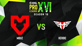 MOUS VS HEROIC! ESP PRO LEAGUE SEASON 16! BEST MOMENTS CSGO