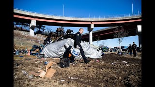 Portland clears homeless encampment near Casco Bay bridge