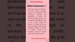 What is Business?