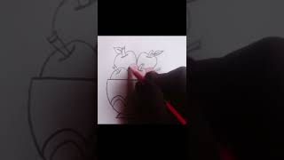 how to draw bowl with 🍎 apples /hina drawing #easydrawing #hinaarts #easydrawingforkidsstepbystep