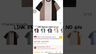 Rekomendasi kaos oversize | link produk dikomentar