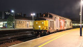 (4K) Rog class 37 nos 37800 departs Sheffield with booths to derby rtc