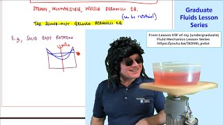 Graduate Fluids Lesson 04F: Incompressible Bernoulli Equation