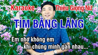 Tím Bằng Lăng (Sáng tác mới) ✔ Karaoke Thiếu Giọng Nữ ► Song Ca Với Lê Thiết ❖ Thiết TV