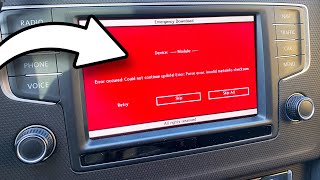 VW Skoda Seat Red Screen fix Emergency Download MIB2 Technisat