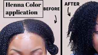 Color natural hair with Black Henna |Better than box dye| conditioning treatment+ long-lasting color