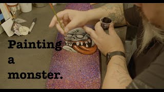 painting a monster