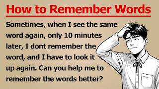 How To Remember Words | Improve Your English Learning Skills | Listen & Practice