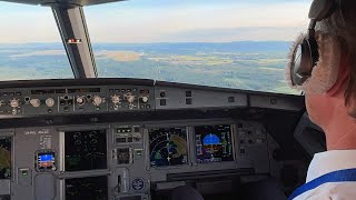 SAS Airbus A320neo Approach & landing into Oslo Gardermoen Airport