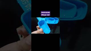 Measuring Spoon Set of 4 Blue Color #shorts #shortsvideo #ytshorts #viral #viralshorts #home