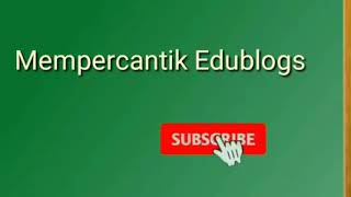 Mempercantik tampilan Edublogs