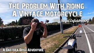 A Vintage Royal Enfield Doing Vintage Motorcycle Things | Royal Enfield | 1950 350G | New Zealand