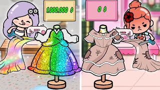 $1 Dress VS $1.000.000 Dress| Toca Life Story |Toca Boca