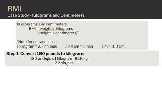 Body Mass Index (BMI)